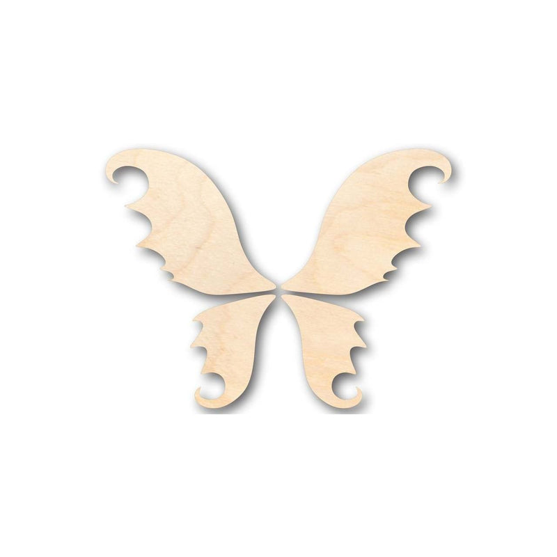 Unfinished Wood Fairy Wings Shape - Mythical - DIY Costume - 4 Piece Craft - up to 46" DIY