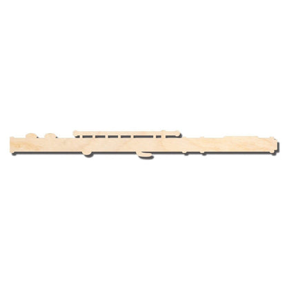 Unfinished Wood Flute Shape - Music - Craft - up to 46" DIY
