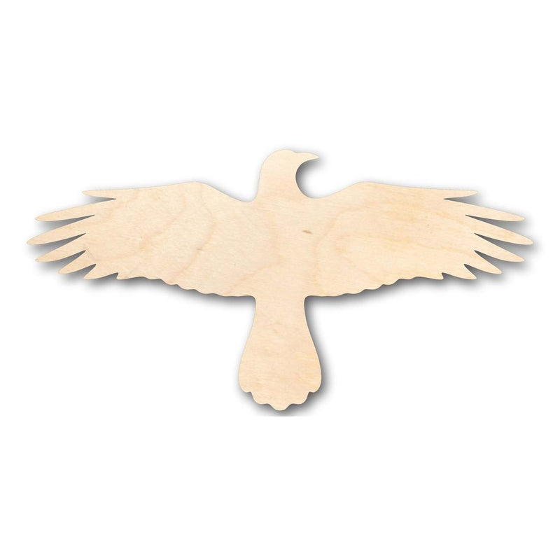 Unfinished Wood Flying Crow Shape - Bird - Wildlife - Craft - up to 46" DIY
