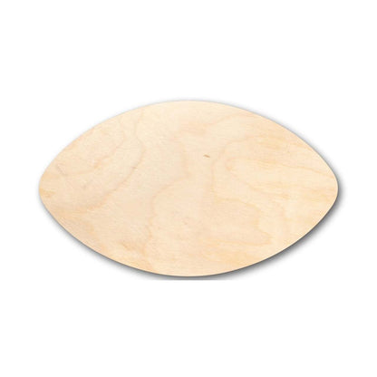 Unfinished Wood Football Shape - Craft - up to 46"