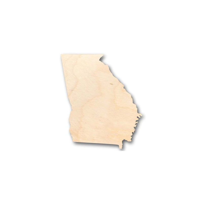 Unfinished Wood Georgia Shape - State - Craft - up to 46" DIY
