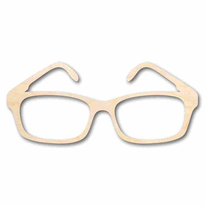 Unfinished Wood Glasses Shape - Craft - up to 46" DIY