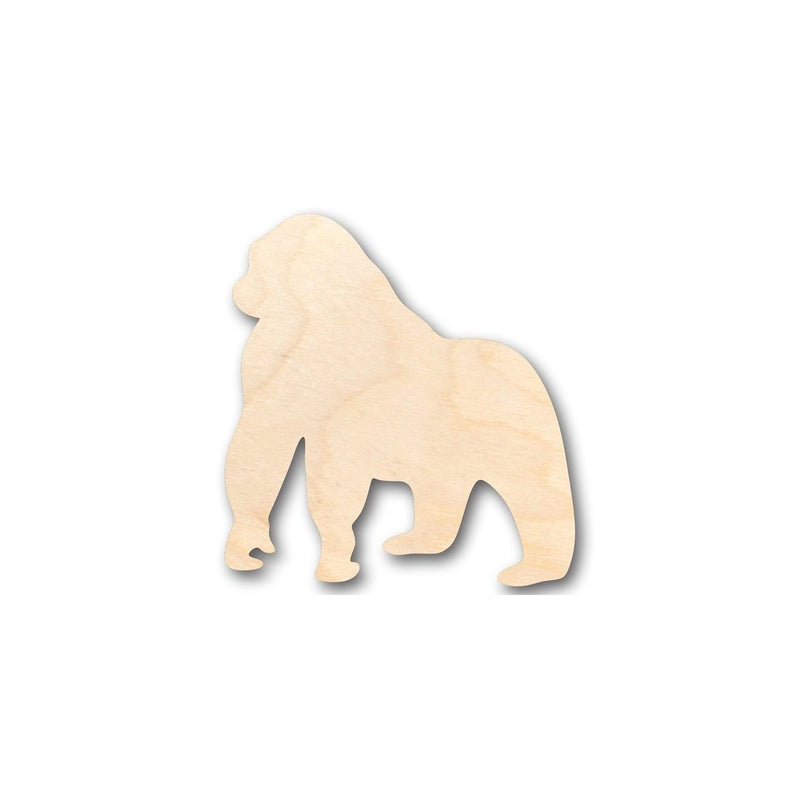 Unfinished Wood Gorilla Shape - Animal - Wildlife - Craft - up to 46" DIY