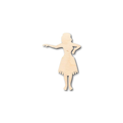 Unfinished Wood Hula Girl Shape - Hawaii - Craft- up to 46" DIY