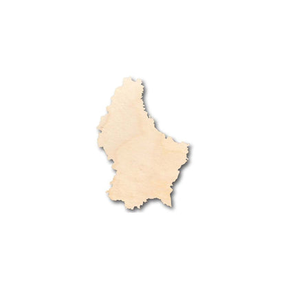 Unfinished Wood Luxembourg Shape - Country - Craft - up to 46" DIY