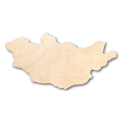 Unfinished Wood Mongolia Shape - Country - Craft - up to 46" DIY