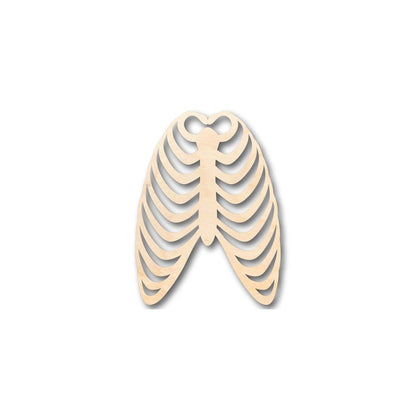Unfinished Wood Skeleton Rib Cage Shape - Craft - up to 46" DIY