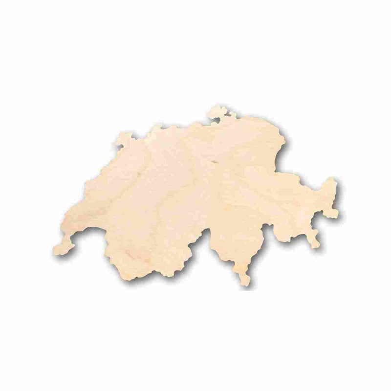 Unfinished Wood Switzerland Shape - Country - Craft - up to 46" DIY