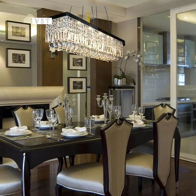 DecorBites™ Upscale Modern Crystal Chandelier for Dining Room