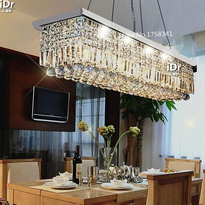 DecorBites™ Upscale Modern Crystal Chandelier for Dining Room