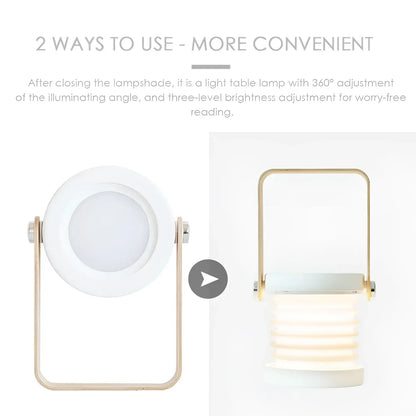 USB Rechargeable & Portable Lamp with Foldable LED Light Feature