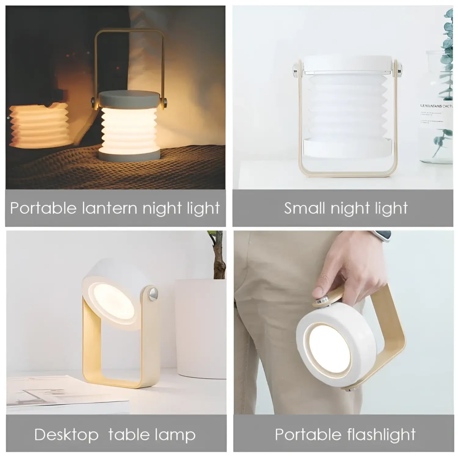 USB Rechargeable & Portable Lamp with Foldable LED Light Feature