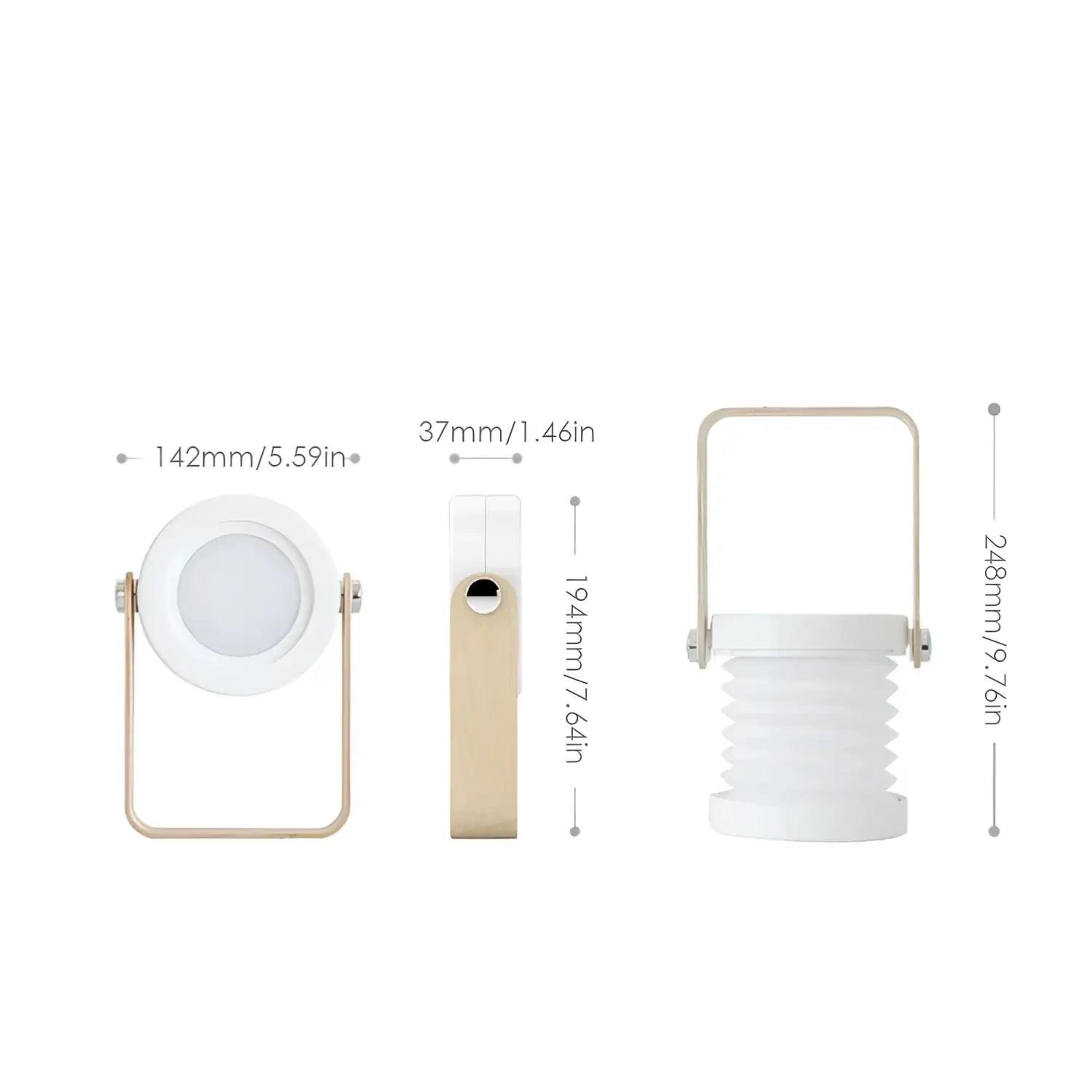 USB Rechargeable & Portable Lamp with Foldable LED Light Feature