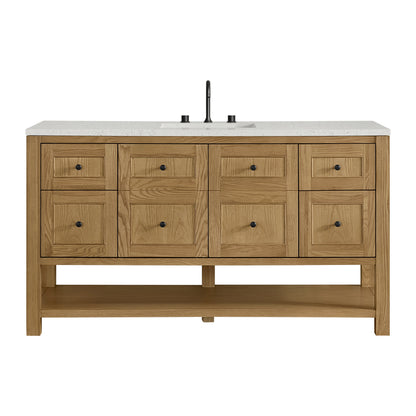 James Martin Breckenridge 60" Single Bathroom Vanity, Light Natural Oak