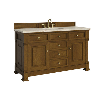 James Martin Brookfield 60" Single Bathroom Vanity, Honey Oak