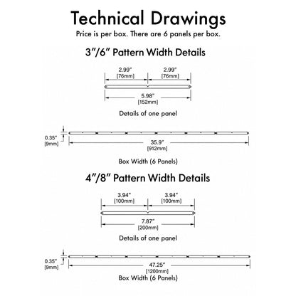 V-Groove Paintable Panels (Reversible)