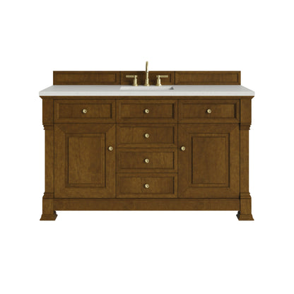 James Martin Brookfield 60" Single Bathroom Vanity, Honey Oak