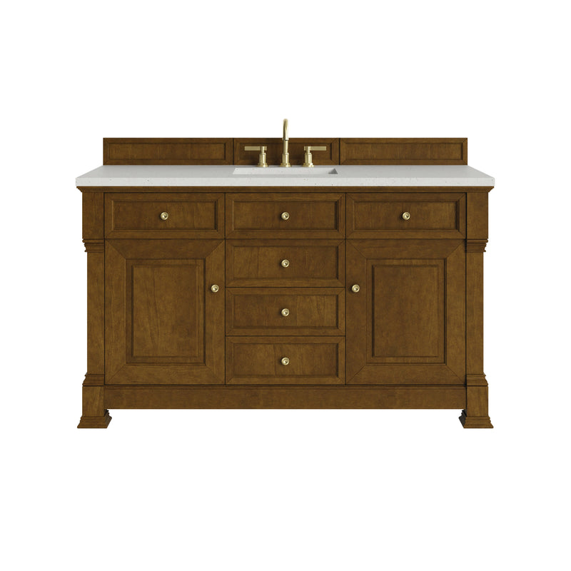 James Martin Brookfield 60" Single Bathroom Vanity, Honey Oak