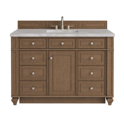 James Martin Bristol 48" Single Bathroom Vanity, Saddle Brown