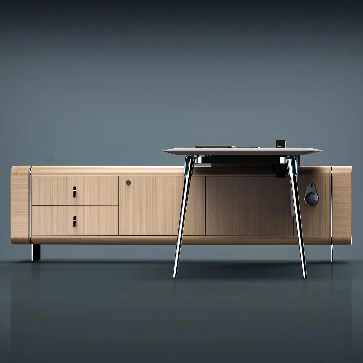 Symra · Modern L-Shaped Executive Desk