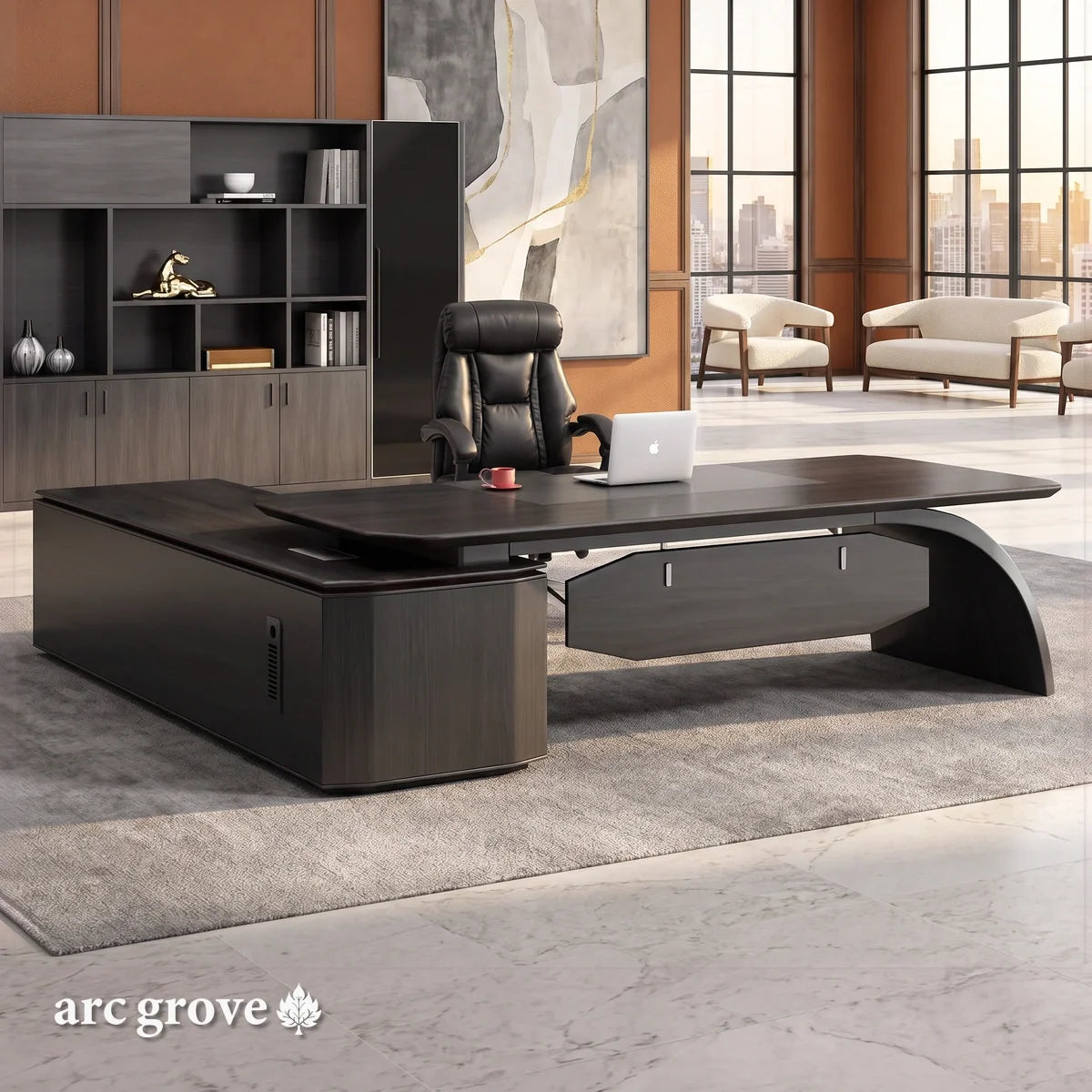 Ventura · Modern L-Shaped Executive Desk