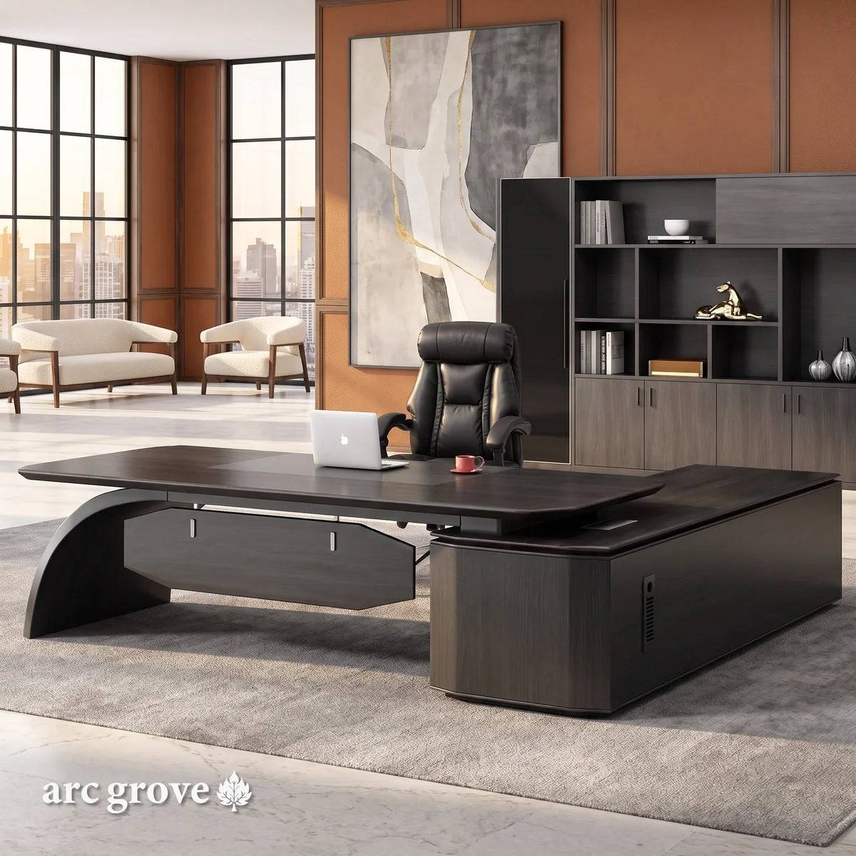 Ventura · Modern L-Shaped Executive Desk
