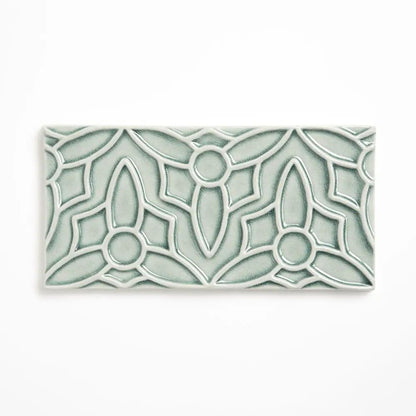 Verdant Crackled Barcelona Ceramic Accent Tiles 4x8