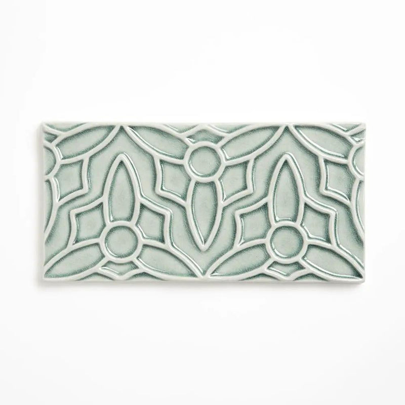 Verdant Crackled Barcelona Ceramic Accent Tiles 4x8