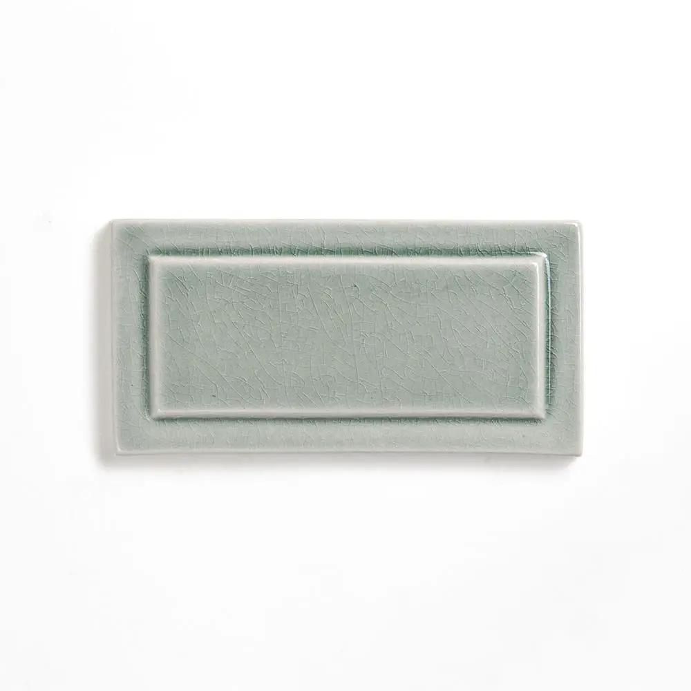 Verdant Crackled Ennis Ceramic Accent Tiles 3x6