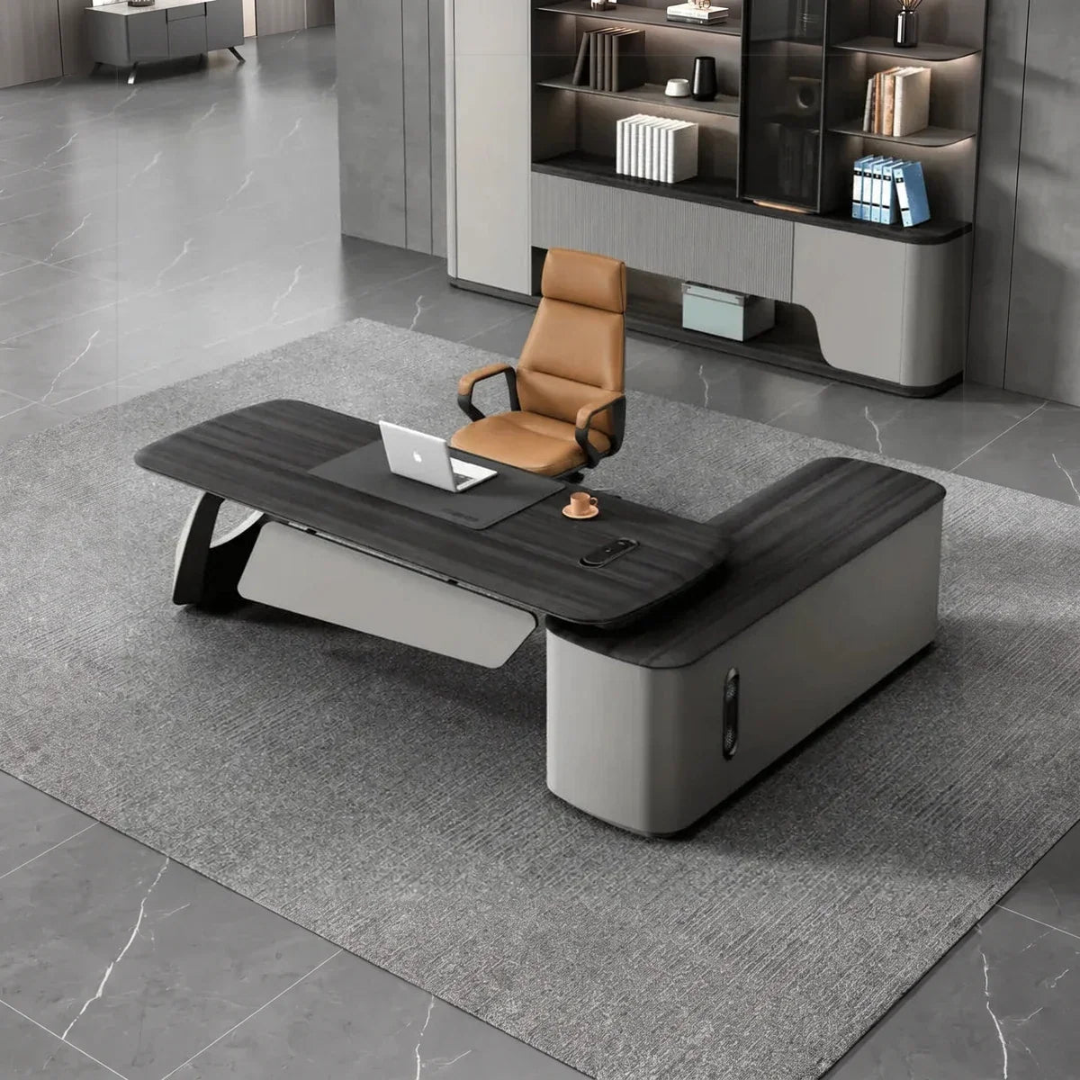 Veris · Modern L-Shaped Executive Desk