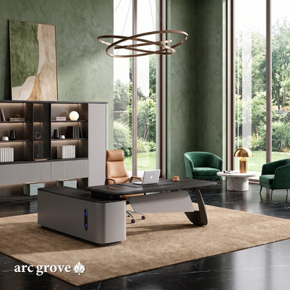 Veris · Modern L-Shaped Executive Desk