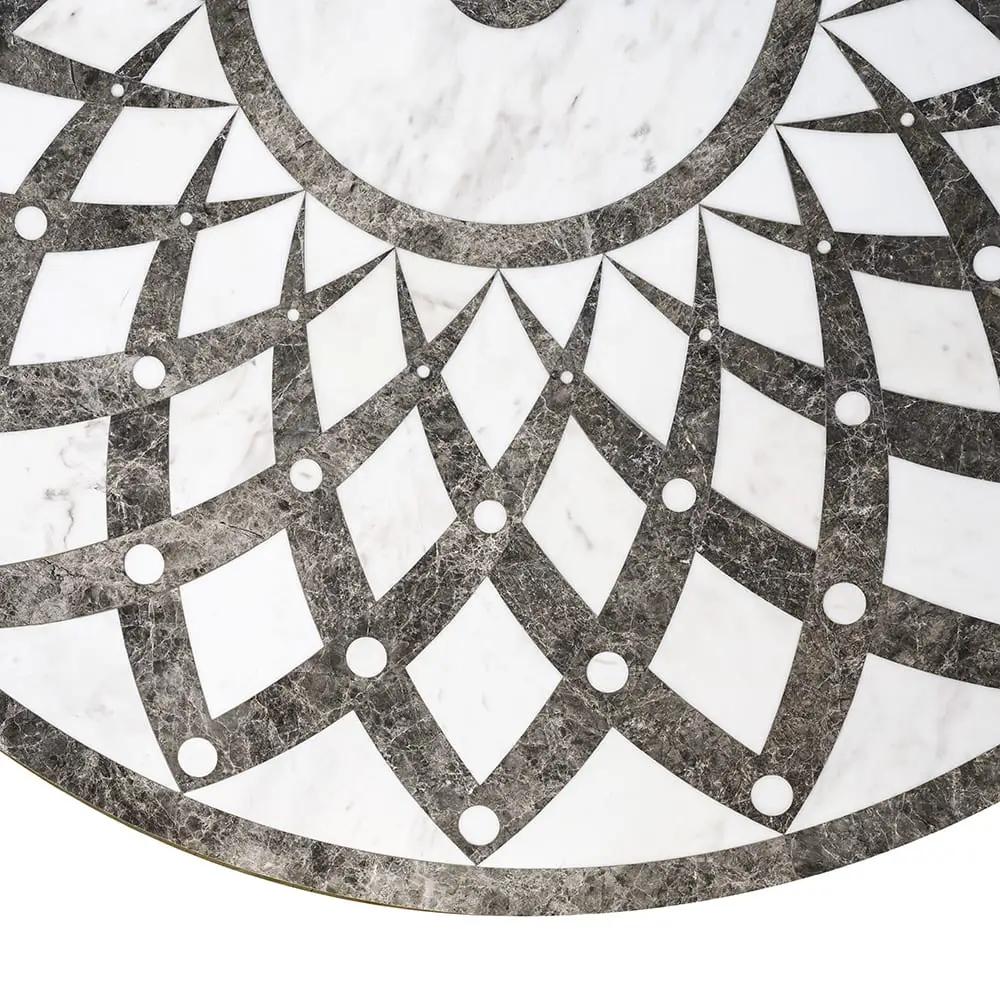 Versilys Multi Finish Round Marble Medallions 36x36