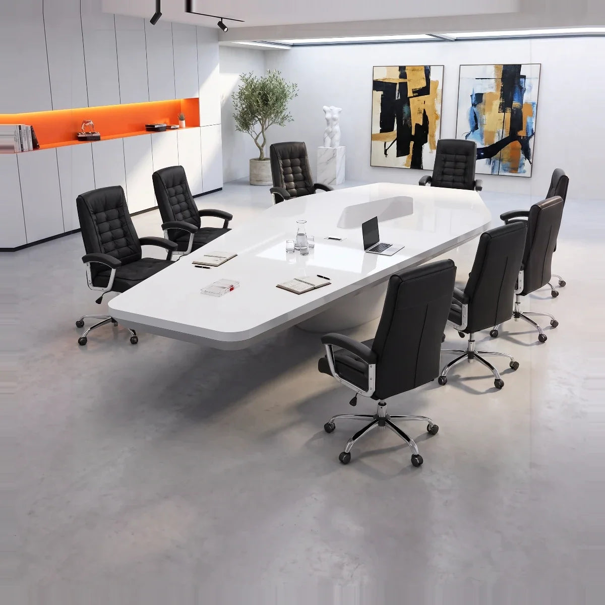 Vertix · Conference Room Table, Tapered Hexagon
