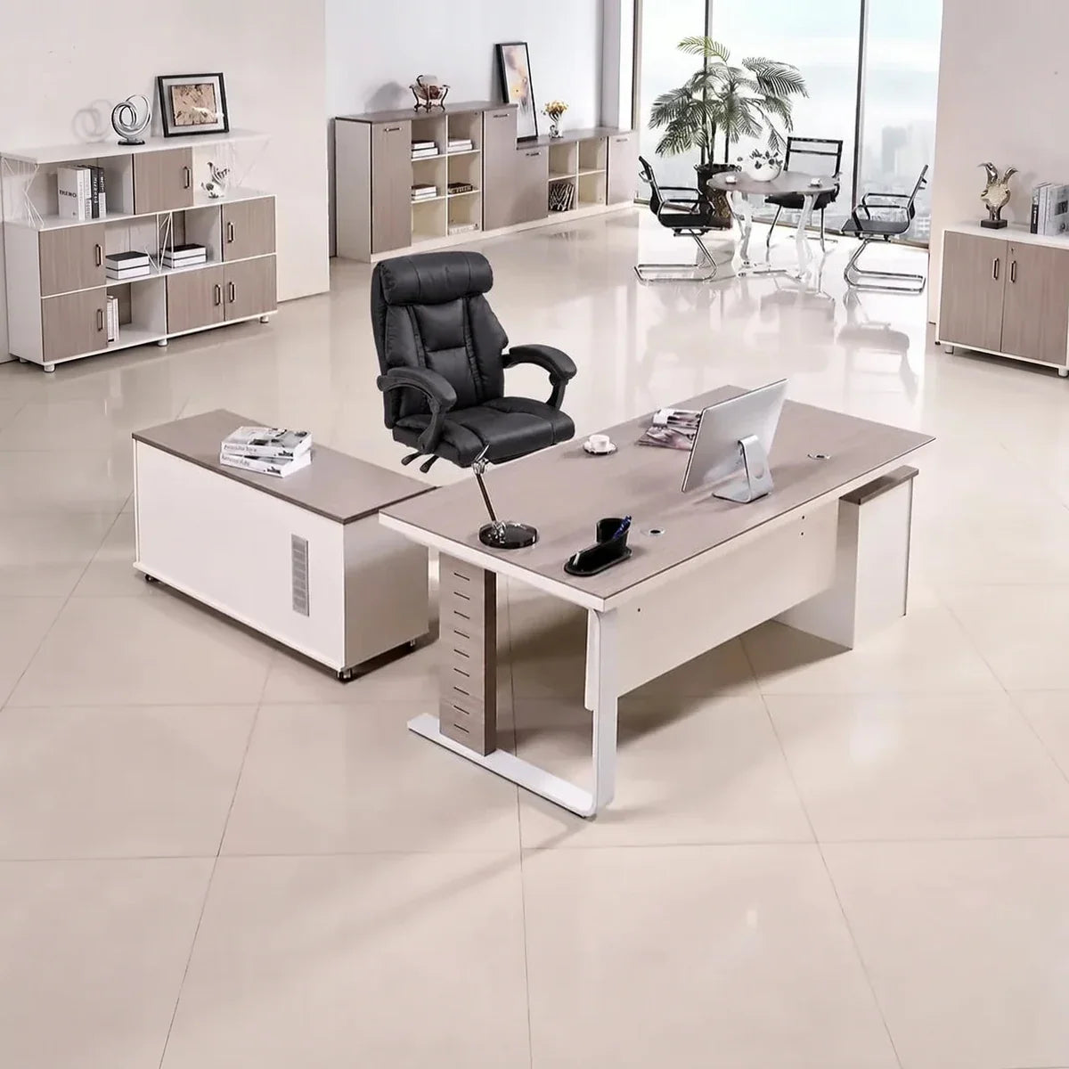 Vesper · Executive Desk w/ Mobile Storage