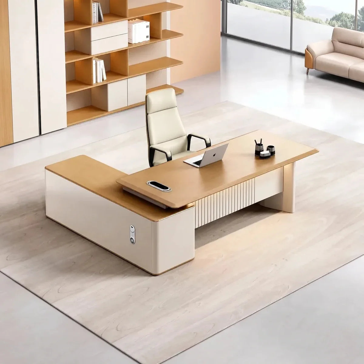 Vesta · Modern L-Shaped Executive Desk