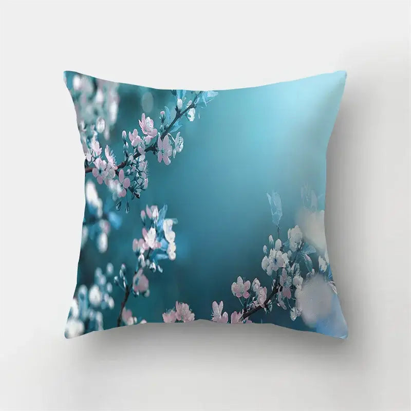 Vibrant butterfly flower pillow case living room cushion cover