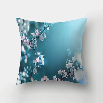 Vibrant butterfly flower pillow case living room cushion cover