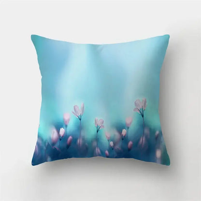 Vibrant butterfly flower pillow case living room cushion cover