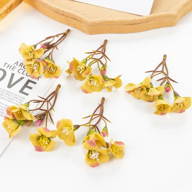Vibrant cherry blossom artificial flowers living room floral decor