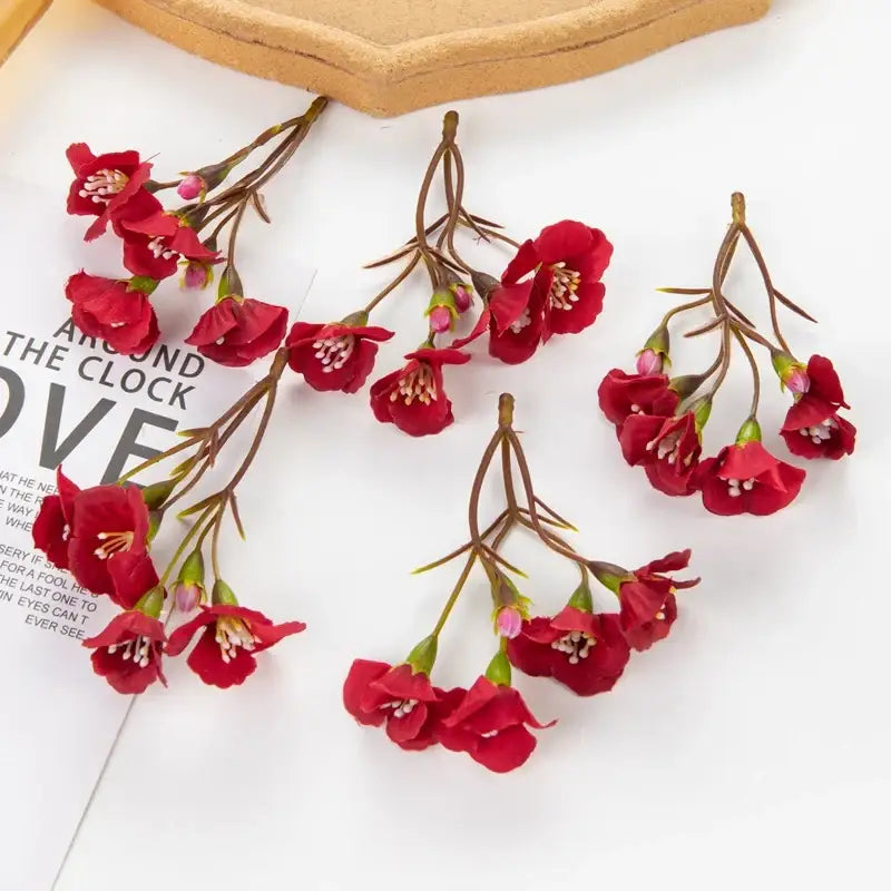 Vibrant cherry blossom artificial flowers living room floral decor