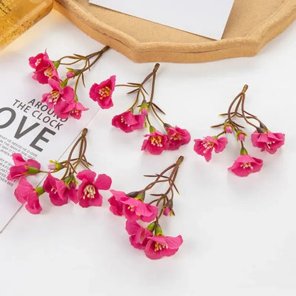Vibrant cherry blossom artificial flowers living room floral decor