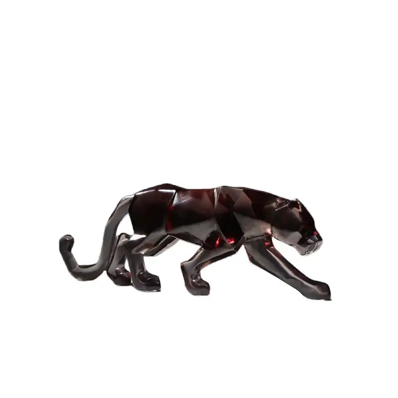 Vibrant glitter animal sculptures – living room leopard cheetah decor