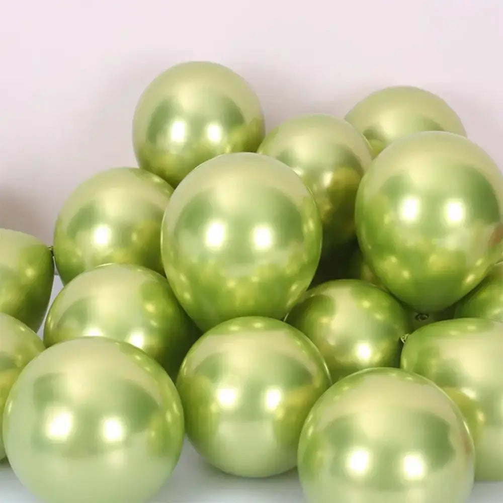 Vibrant metallic latex confetti balloon set for party decor