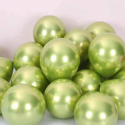 Vibrant metallic latex confetti balloon set for party decor