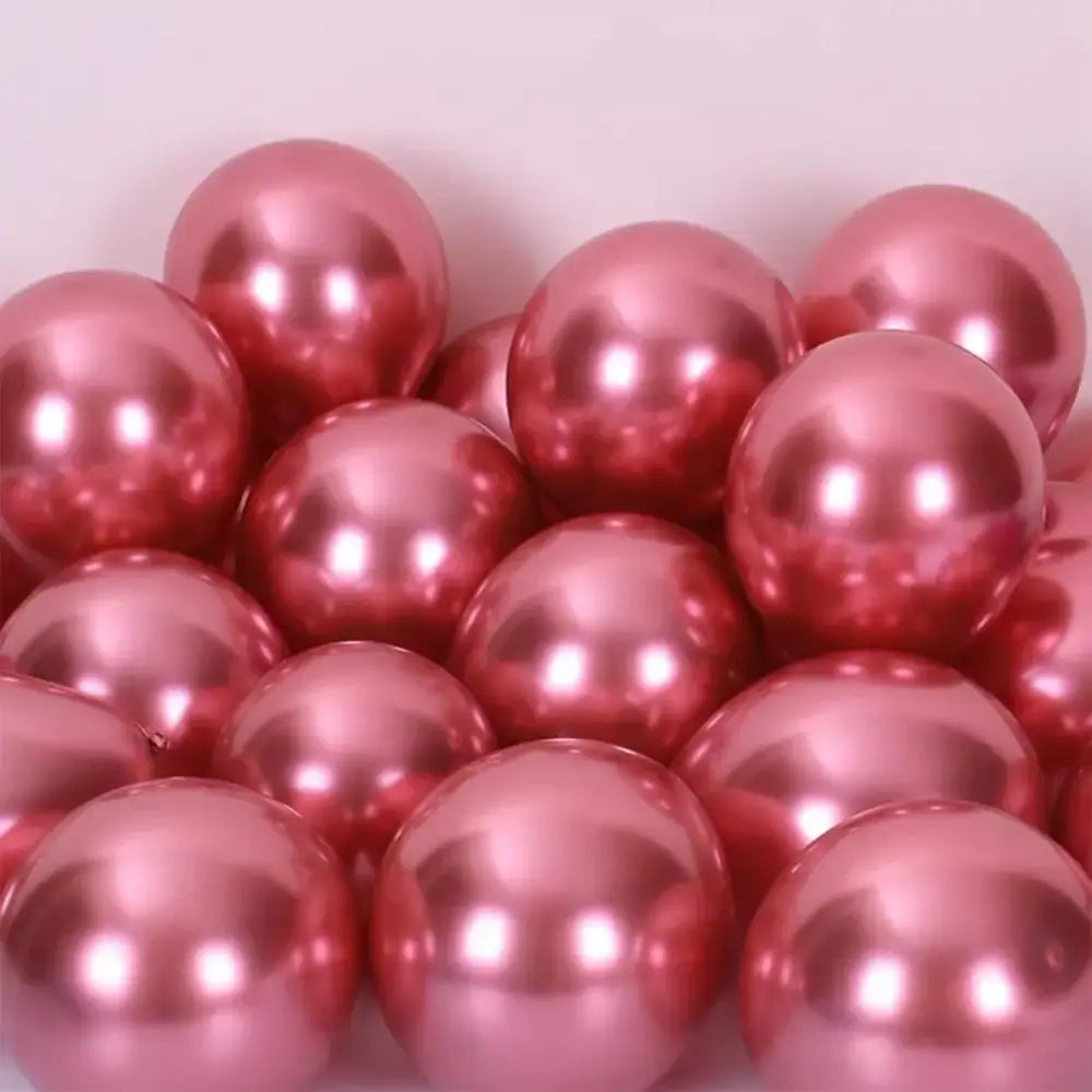 Vibrant metallic latex confetti balloon set for party decor