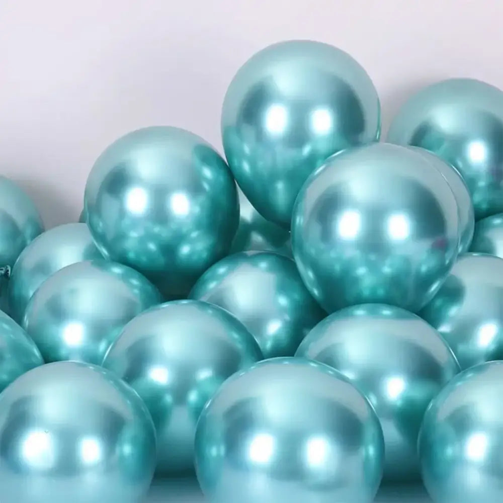 Vibrant metallic latex confetti balloon set for party decor