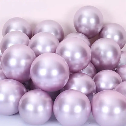 Vibrant metallic latex confetti balloon set for party decor