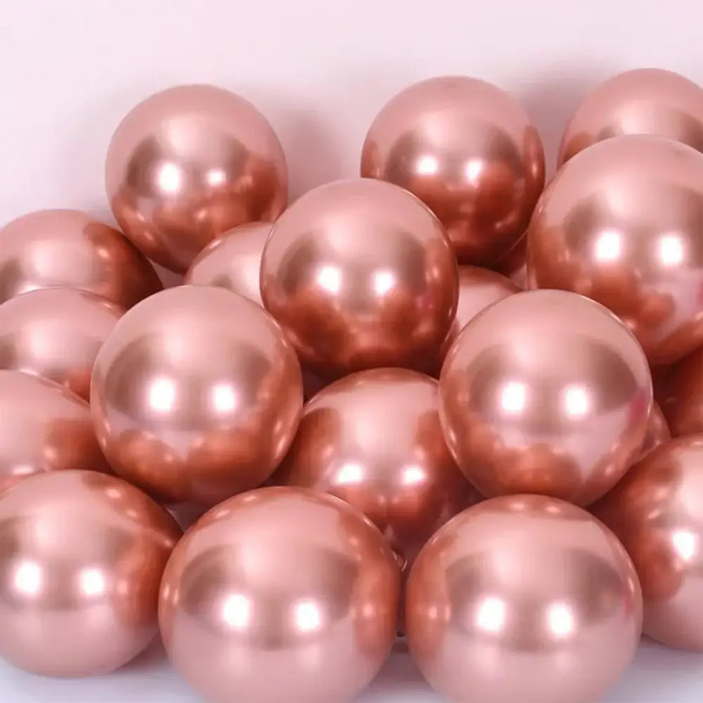 Vibrant metallic latex confetti balloon set for party decor