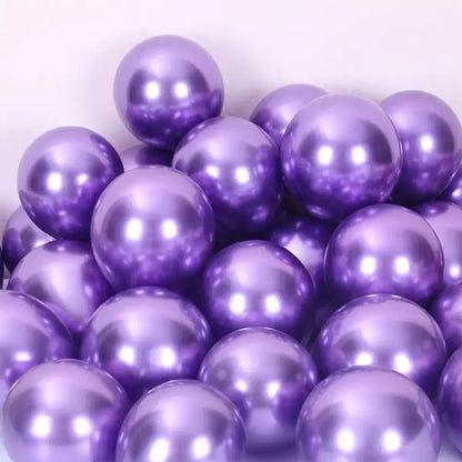 Vibrant metallic latex confetti balloon set for party decor