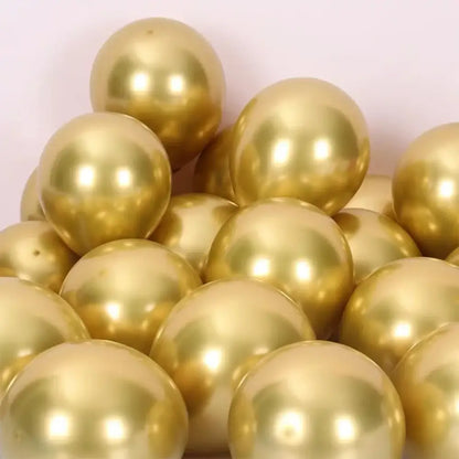 Vibrant metallic latex confetti balloon set for party decor